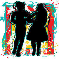 Polka Dancing Illustration